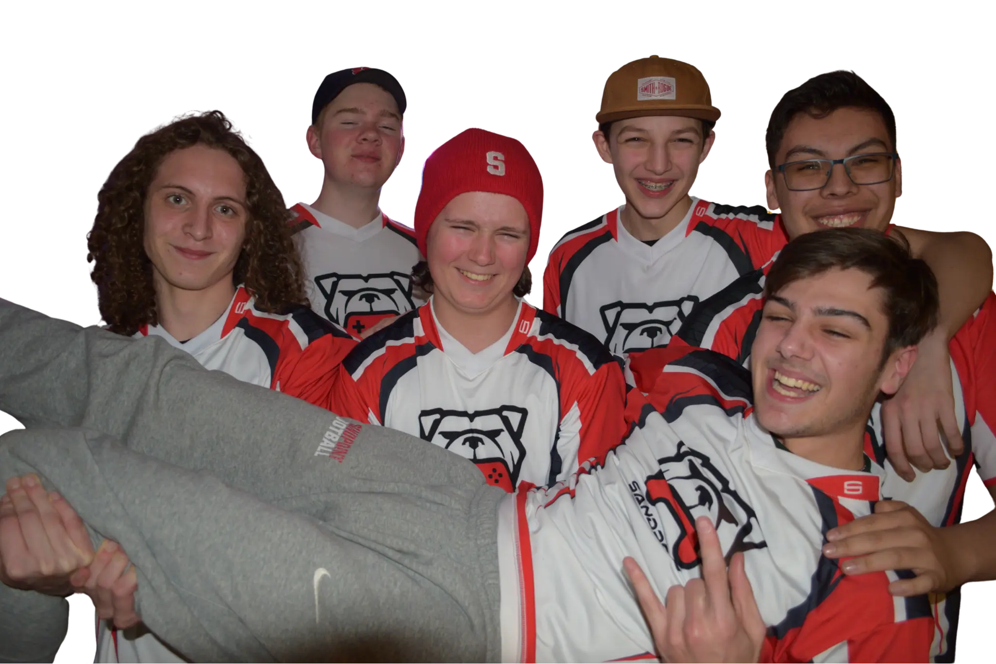 Featured player: Six players smiling for the camera